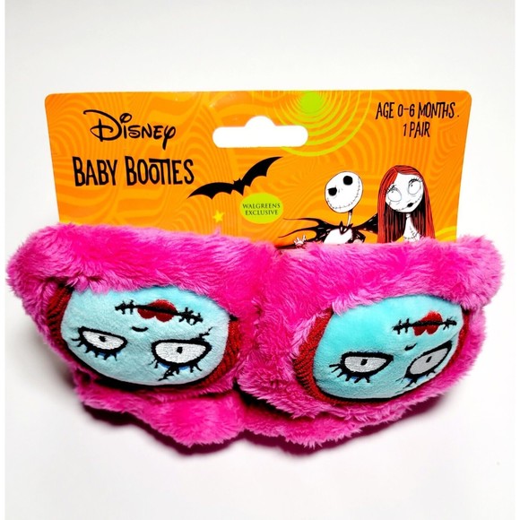 Disney Nightmare Before Christmas Sally Baby Booties 0-6 Months Pink Brand New! - Picture 4 of 6